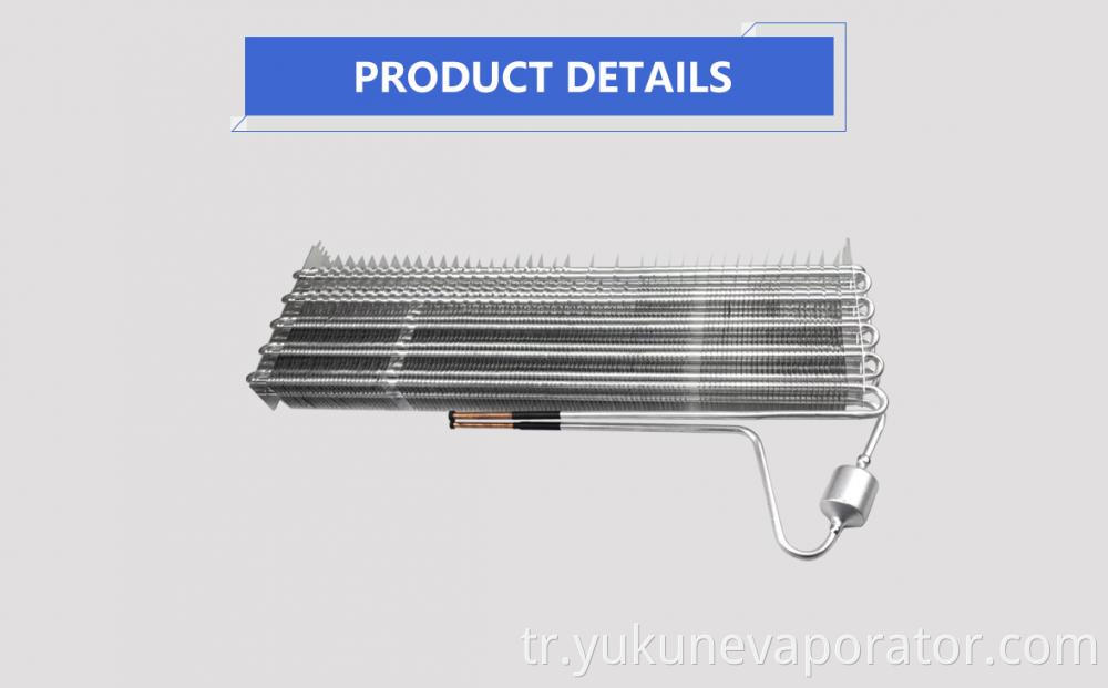 En Verimli Bakır Tüp Şöhretli Evaporatör Best Efficient Copper Tube Finned Evaporator